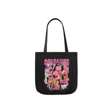 Pink Collage Canvas Tote Bag